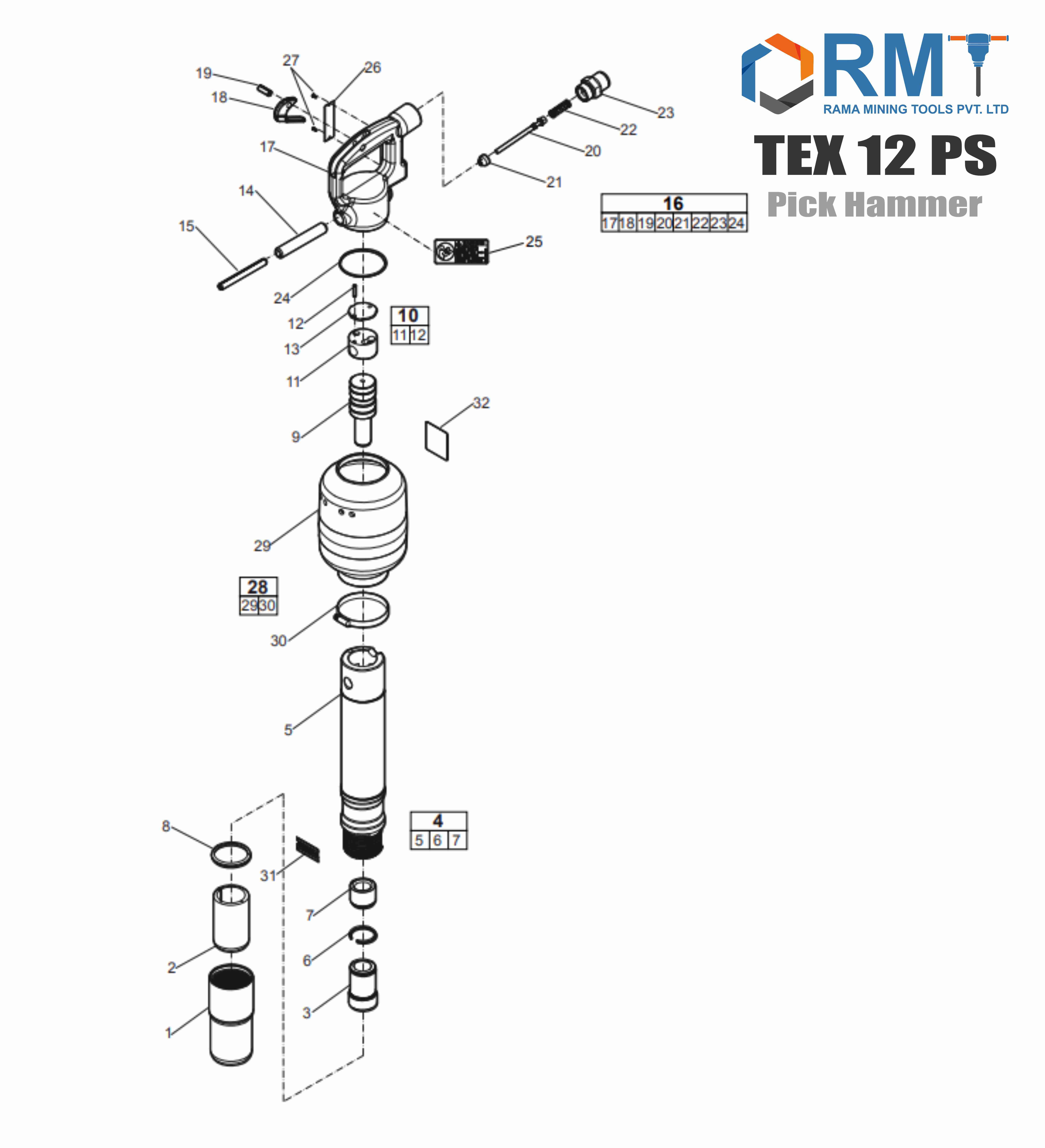 TEX 12 PS - Pick Hammer